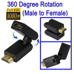 HDMI 19 Pin Male to Female Draaibaar