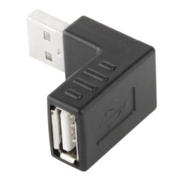 USB 2.0 Haakse A Male to A Female Adapter